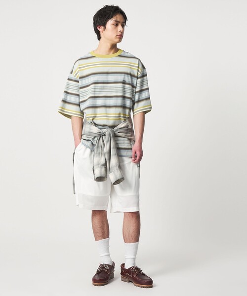 CITEN(シテン)の「<CITEN>カリフォルニアボーダーT(Tシャツ/カットソー・メンズ・イエロー/ブラック・L/M/S)」の9枚目の写真