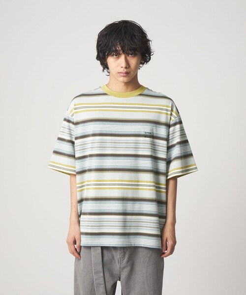 CITEN(シテン)の「<CITEN>カリフォルニアボーダーT(Tシャツ/カットソー・メンズ・イエロー/ブラック・L/M/S)」の13枚目の写真