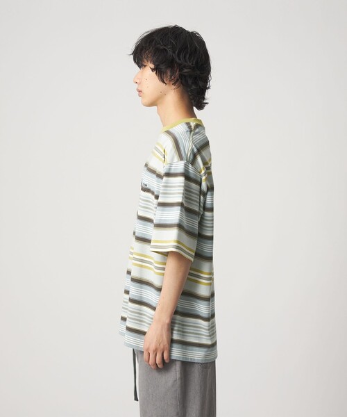 CITEN(シテン)の「<CITEN>カリフォルニアボーダーT(Tシャツ/カットソー・メンズ・イエロー/ブラック・L/M/S)」の14枚目の写真