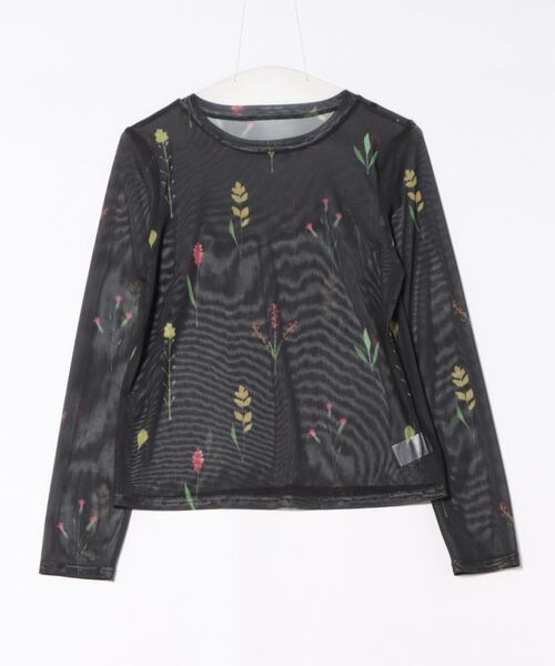 TRIANGLE PALETTE(トライアングルパレット)の「花柄シアープリントトップス/アソート柄(Tシャツ/カットソー・レディース・アイボリー/ブラック/ブラック系その他/ブラウン/オリーブ/ブラック系その他2/ホワイト系その他・FREE)」の13枚目の写真