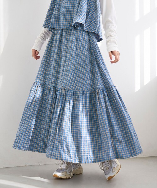 coen(コーエン)の「リネンレーヨンティアードスカート(スカート・レディース・その他2/その他3・M/L)」の2枚目の写真