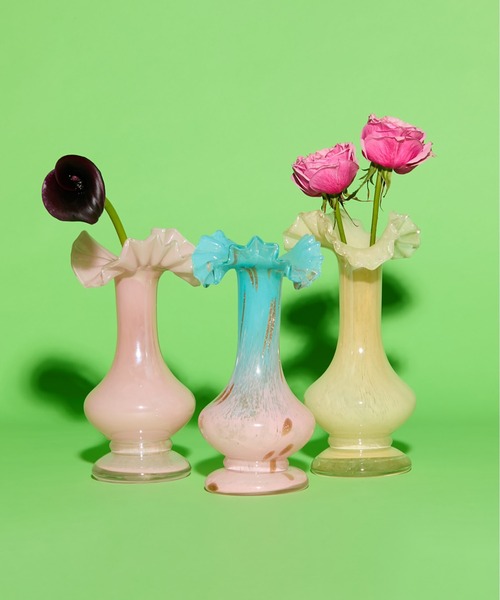 Casselini(キャセリーニ)の「Casselini HOME(キャセリーニ ホーム)ガラスフラワーベースBG(フラワーベース・レディース・イエロー/コーラル/ホワイト/ピンク/ブルー・FREE)」の13枚目の写真