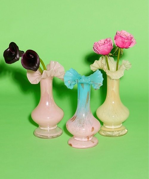 Casselini(キャセリーニ)の「Casselini HOME(キャセリーニ ホーム)ガラスフラワーベースBG(フラワーベース・レディース・イエロー/コーラル/ホワイト/ピンク/ブルー・FREE)」の14枚目の写真