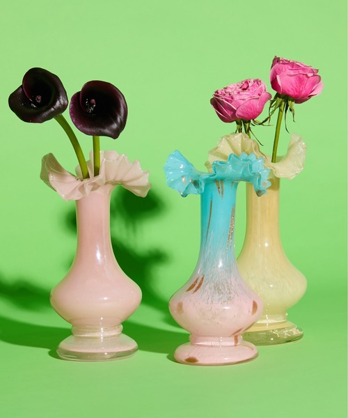 Casselini(キャセリーニ)の「Casselini HOME(キャセリーニ ホーム)ガラスフラワーベースBG(フラワーベース・レディース・イエロー/コーラル/ホワイト/ピンク/ブルー・FREE)」の15枚目の写真