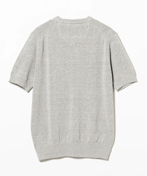BRILLA per il gusto（ブリッラペルイルグースト）の「リネンコットン ショートスリーブ ニット（Tシャツ/カットソー・メンズ・シルバー/ブラック/ベージュ・S/M/L/XL）」の10枚目の写真