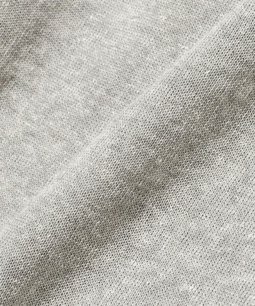 BRILLA per il gusto（ブリッラペルイルグースト）の「リネンコットン ショートスリーブ ニット（Tシャツ/カットソー・メンズ・シルバー/ブラック/ベージュ・S/M/L/XL）」の11枚目の写真