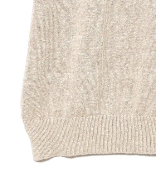 BRILLA per il gusto（ブリッラペルイルグースト）の「リネンコットン ショートスリーブ ニット（Tシャツ/カットソー・メンズ・シルバー/ブラック/ベージュ・S/M/L/XL）」の5枚目の写真