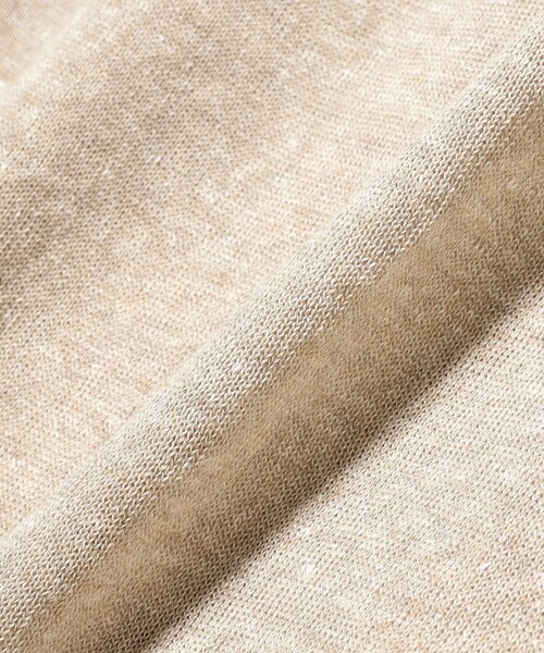 BRILLA per il gusto（ブリッラペルイルグースト）の「リネンコットン ショートスリーブ ニット（Tシャツ/カットソー・メンズ・シルバー/ブラック/ベージュ・S/M/L/XL）」の7枚目の写真