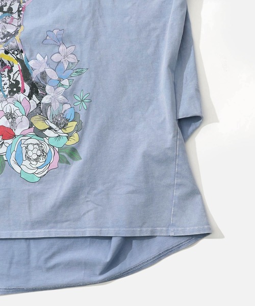 ScoLar(スカラー)の「161603:パッチワークウサギ柄ヴィンテージ風プルオーバー(Tシャツ/カットソー・レディース・ブラック/ピンク/ブルー・M)」の18枚目の写真