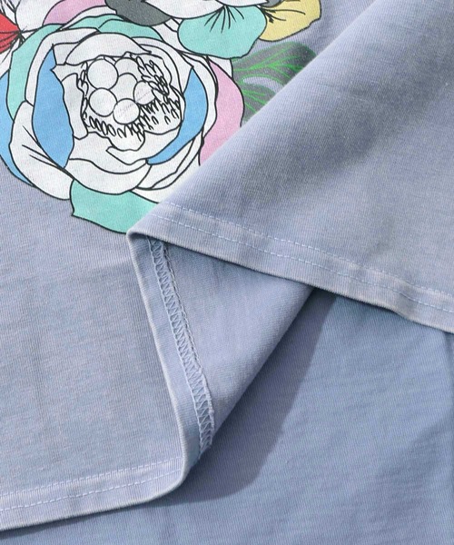 ScoLar(スカラー)の「161603:パッチワークウサギ柄ヴィンテージ風プルオーバー(Tシャツ/カットソー・レディース・ブラック/ピンク/ブルー・M)」の19枚目の写真