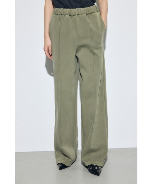 AZUL by moussy(アズールバイマウジー)の「【セットアップ対応】【身長/骨格別着用画像あり】ピグメントピンタックワイドパンツ スウェット リラックス 秋服 冬服 春服(スラックス・レディース・ライトブラック/アイボリー/カーキ・SMALL/MEDIUM)」の18枚目の写真