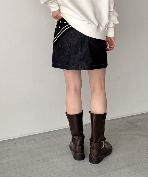 CANAL JEAN(キャナルジーン)の「El mar エンジニアミドルブーツ(ブーツ・レディース・ブラック/ブラウン・23.5/24.5)」の15枚目の写真