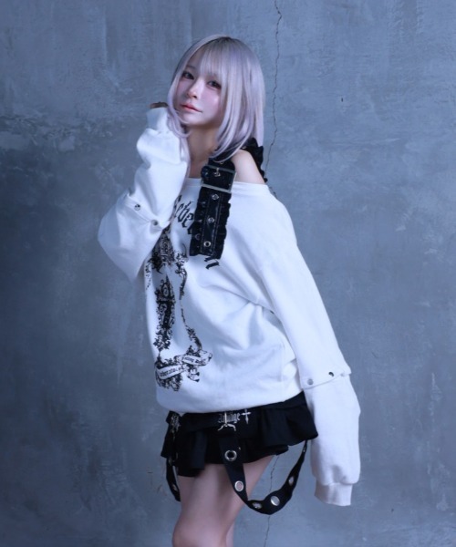 最終値下げ　amilige クロスオフショルトップス クロスオフショルトップス（スウェット）｜Amilige（アミリージュ）の