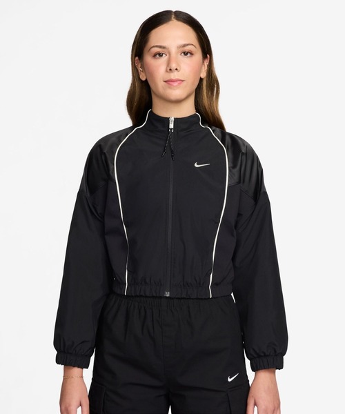 NIKE(ナイキ)の「【HEREIAM】NIKE(ナイキ)/シュルンケン トラックジャケット(WOMENS)(ナイロンジャケット・レディース・ブラック/アイボリー・SMALL/MEDIUM)」の6枚目の写真