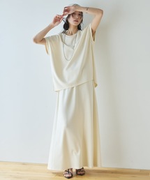 DOUX ARCHIVES（ドゥアルシーヴ）の「【セットアップ対応】多機能ソフトリブセミフレアスカート（スカート）」