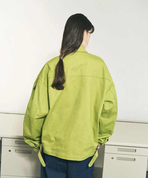 PHINGERIN（フィンガリン）の「【PHINGERIN】TWILL ZIP WORK JACKET（ブルゾン・メンズ・ライトグリーン/ベージュ・M/L）」の7枚目の写真