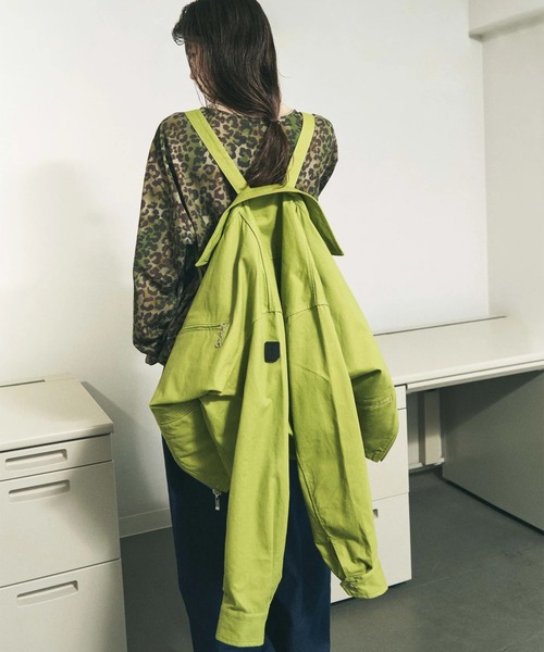 PHINGERIN（フィンガリン）の「【PHINGERIN】TWILL ZIP WORK JACKET（ブルゾン・メンズ・ライトグリーン/ベージュ・M/L）」の9枚目の写真