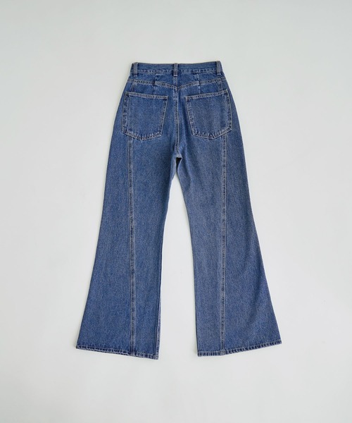 etoll.（エトル）の「シームデザインフレアデニムパンツ（デニムパンツ・レディース・ブルー/グレー・M/S）」の12枚目の写真