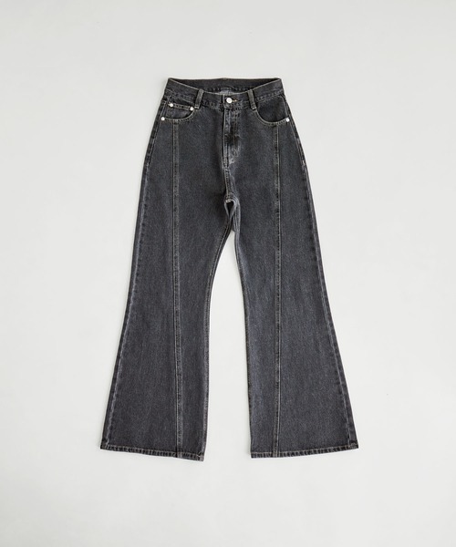 etoll.（エトル）の「シームデザインフレアデニムパンツ（デニムパンツ・レディース・ブルー/グレー・M/S）」の11枚目の写真
