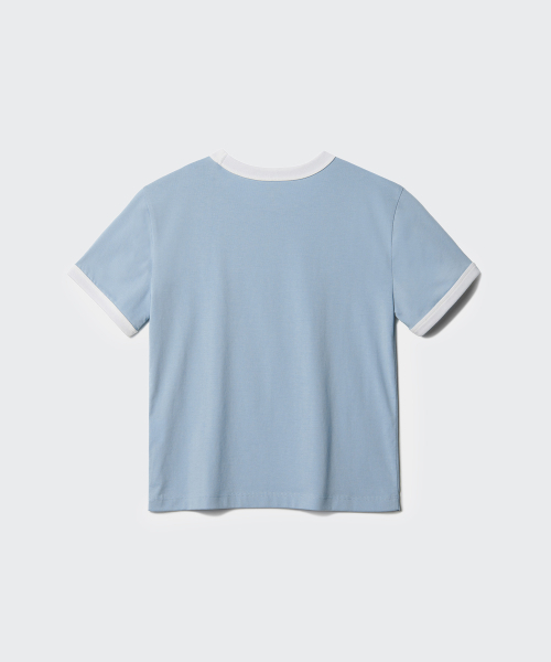 MUSINSA STANDARD KIDS（ムシンサスタンダードキッズ）の「リラックスドリンガーTシャツ [ブルーグレー]（Tシャツ/カットソー・レディース・その他・100/110/120/130/140/150/160）」の3枚目の写真