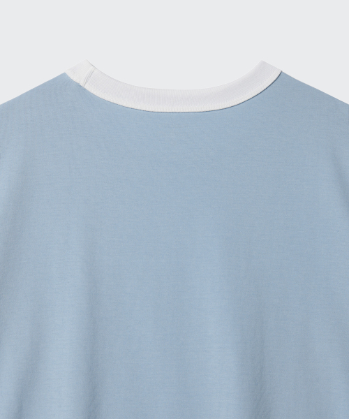 MUSINSA STANDARD KIDS（ムシンサスタンダードキッズ）の「リラックスドリンガーTシャツ [ブルーグレー]（Tシャツ/カットソー・レディース・その他・100/110/120/130/140/150/160）」の5枚目の写真