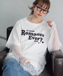 レースレイヤードロゴロンT