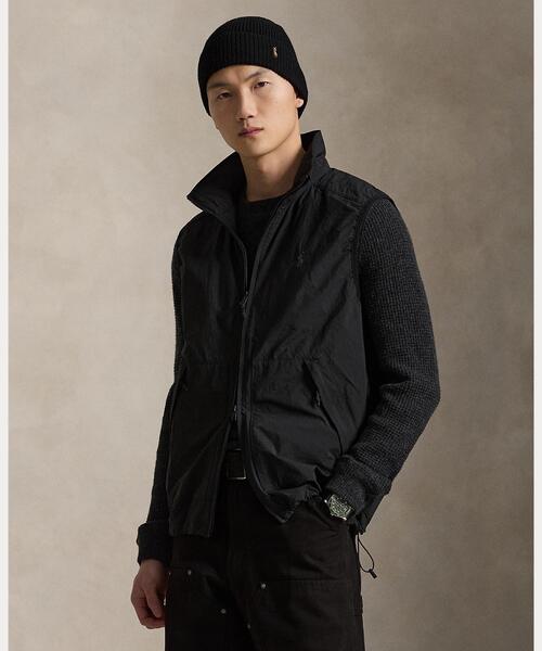 Polo Ralph Lauren ベスト　ブラック　S フード付き 美品 POLO RALPH LAUREN ポロラルフローレン フード付き ダウンベスト