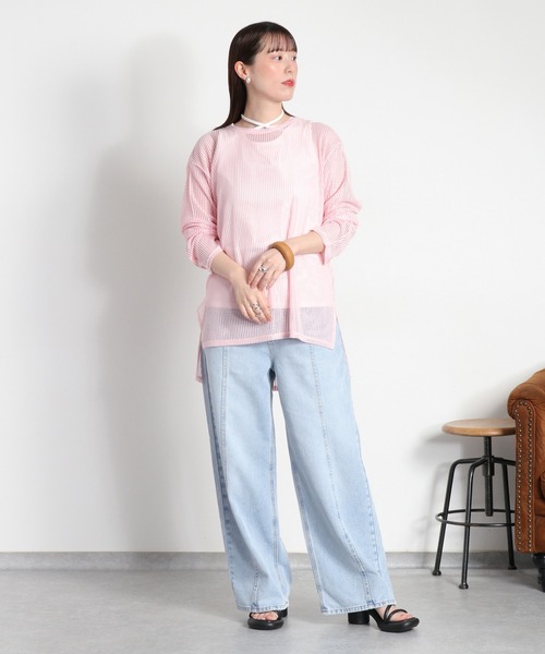 cepo(セポ)の「〈前後2way〉ホルターネックタンクトップ(タンクトップ・レディース・チャコール/ホワイト系その他/ブラック/オフホワイト・M)」の13枚目の写真