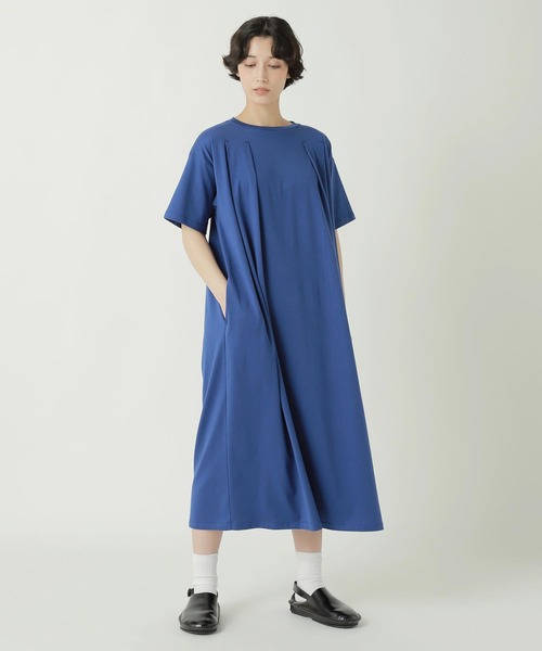 ZUCCa（ズッカ）の「TUCK JERSEY / S（ワンピース・レディース・ブラック/ベージュ/ブルー/ホワイト・M size）」の12枚目の写真