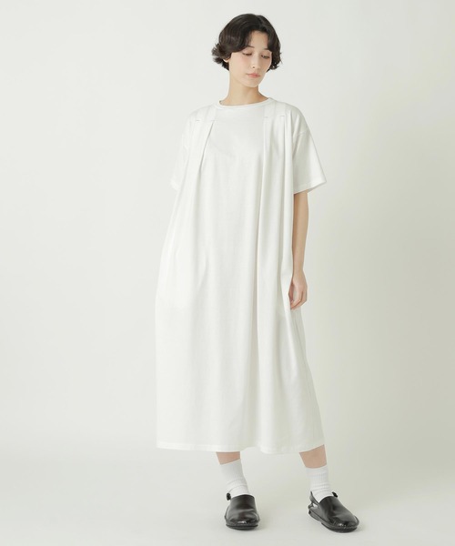 ZUCCa（ズッカ）の「TUCK JERSEY / S（ワンピース・レディース・ブラック/ベージュ/ブルー/ホワイト・M size）」の6枚目の写真