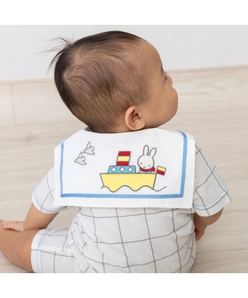 Miffy（ ミッフィー）の「miffy ミッフィー 半袖カバーオール メッシュセーラー（ロンパース・キッズ・ホワイト系/ホワイト・80ｃｍ/70cm）」の2枚目の写真