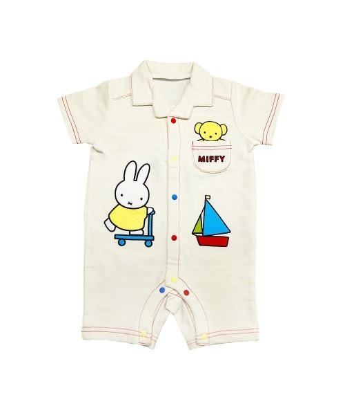 Miffy（ ミッフィー）の「miffy ミッフィー 半袖カバーオール メッシュセーラー（ロンパース・キッズ・ホワイト系/ホワイト・80ｃｍ/70cm）」の6枚目の写真