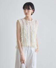 Paradise Picnic | LILLY LYNQUE　ニットフリンジベスト(ベスト)