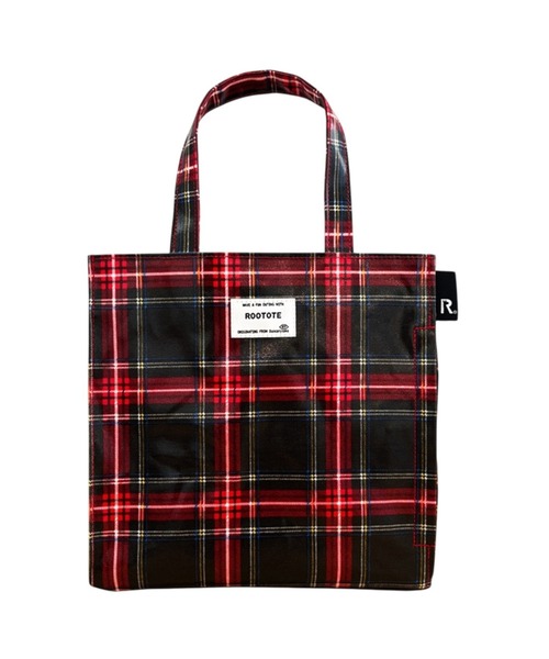 ROOTOTE(ルートート)の「ROOTOTE ルートート EU.スクエア.ラミネート-T(トートバッグ・レディース・レッド/グリーン/ブラウン/ベージュ・FREE)」の4枚目の写真