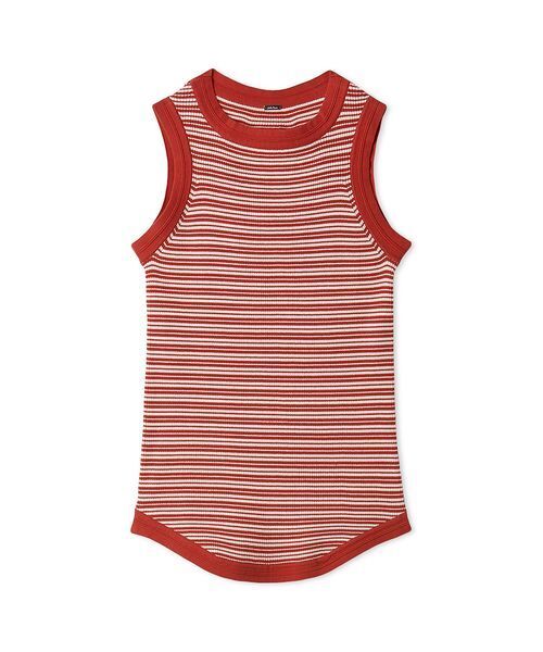 Mila Owen（ミラオーウェン）の「ＵＶケアアメスリボーダータンク（タンクトップ・レディース・ブラック/キャメル/レッド・0/1）」の3枚目の写真