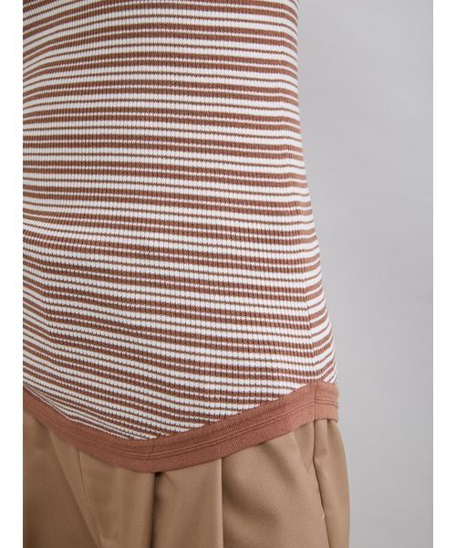 Mila Owen（ミラオーウェン）の「ＵＶケアアメスリボーダータンク（タンクトップ・レディース・ブラック/キャメル/レッド・0/1）」の11枚目の写真