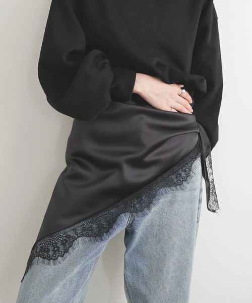 サテンレースストール（バンダナ/スカーフ）｜LIAN（リアン）の