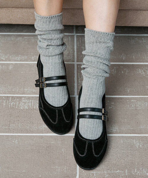 MARY QUANT(マリークワント)の「【間も無く待望の再入荷!】MARY QUANT × PUBLUX/マリークワント フェイクスエード メリージェーンスニーカー 限定展開(スニーカー・レディース・ブラック/ブラウン・23/23.5/24/24.5)」の5枚目の写真