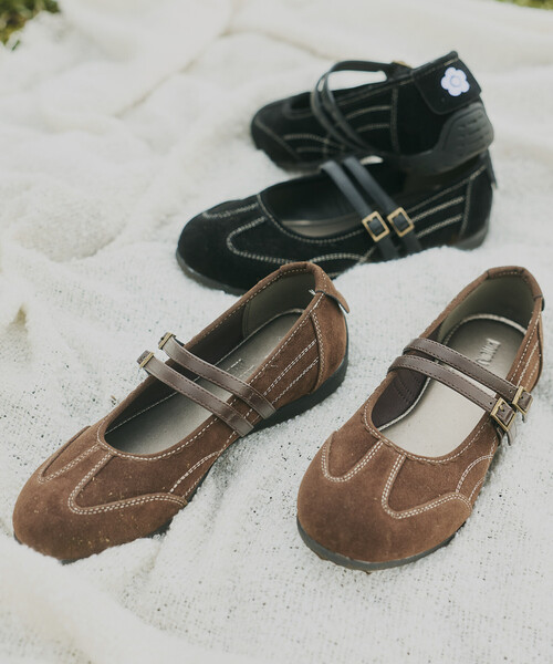 MARY QUANT(マリークワント)の「MARY QUANT × PUBLUX/マリークワント フェイクスエード メリージェーンスニーカー 限定展開(スニーカー・レディース・ブラック/ブラウン・23/23.5/24/24.5)」の3枚目の写真