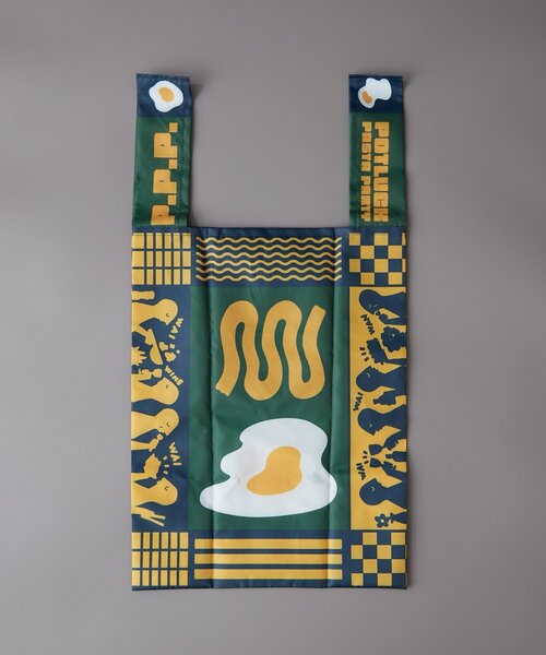 BIRTHDAY BAR(バースデイバー)の「【クリエイター「FLINT MASON」× BIRTHDAY BAR 初コラボ!】POTLUCK PASTA PARTYエコバッグ(エコバッグ/サブバッグ・レディース・ネイビー/オレンジ・0)」の7枚目の写真