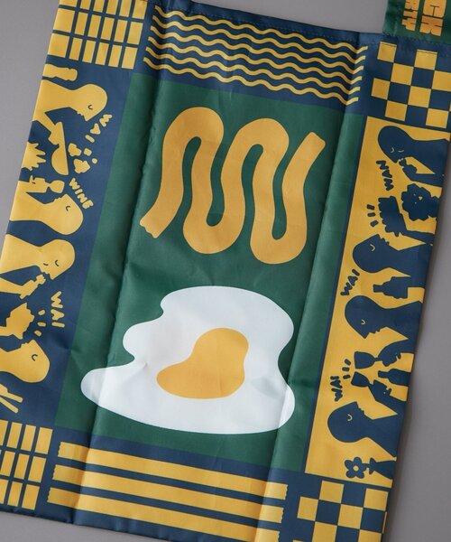 BIRTHDAY BAR(バースデイバー)の「【クリエイター「FLINT MASON」× BIRTHDAY BAR 初コラボ!】POTLUCK PASTA PARTYエコバッグ(エコバッグ/サブバッグ・レディース・ネイビー/オレンジ・0)」の8枚目の写真