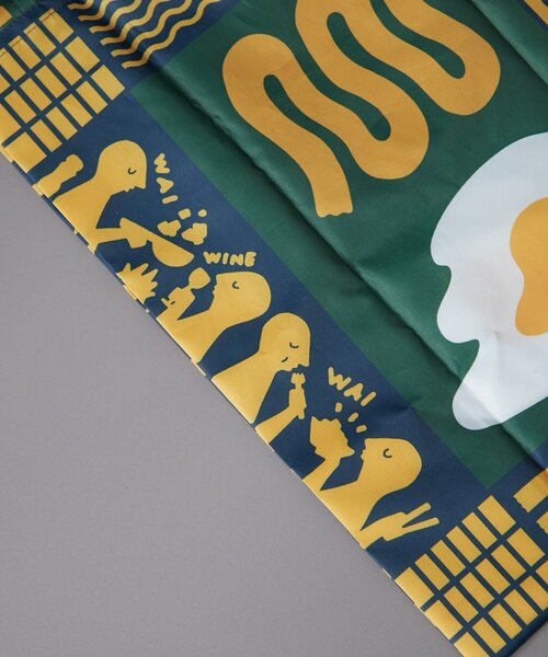 BIRTHDAY BAR(バースデイバー)の「【クリエイター「FLINT MASON」× BIRTHDAY BAR 初コラボ!】POTLUCK PASTA PARTYエコバッグ(エコバッグ/サブバッグ・レディース・ネイビー/オレンジ・0)」の9枚目の写真