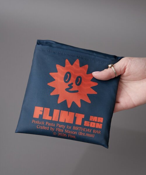 BIRTHDAY BAR(バースデイバー)の「【クリエイター「FLINT MASON」× BIRTHDAY BAR 初コラボ!】POTLUCK PASTA PARTYエコバッグ(エコバッグ/サブバッグ・レディース・ネイビー/オレンジ・0)」の12枚目の写真