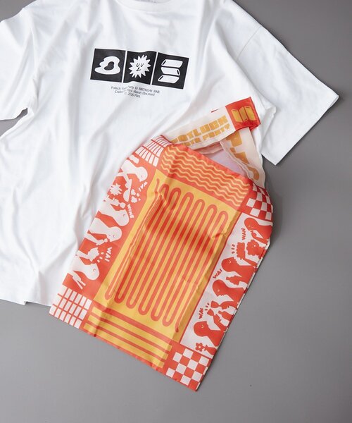 BIRTHDAY BAR(バースデイバー)の「【クリエイター「FLINT MASON」× BIRTHDAY BAR 初コラボ!】POTLUCK PASTA PARTYエコバッグ(エコバッグ/サブバッグ・レディース・ネイビー/オレンジ・0)」の16枚目の写真