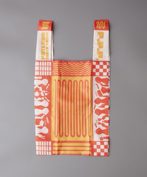 BIRTHDAY BAR(バースデイバー)の「【クリエイター「FLINT MASON」× BIRTHDAY BAR 初コラボ!】POTLUCK PASTA PARTYエコバッグ(エコバッグ/サブバッグ・レディース・ネイビー/オレンジ・0)」の18枚目の写真
