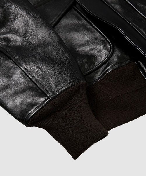 SUGARHILL(シュガーヒル)の「SHRINK LEATHER G-1 JACKET(その他アウター・メンズ・ブラック・2)」の15枚目の写真