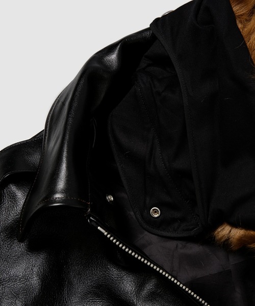 SUGARHILL(シュガーヒル)の「SHRINK LEATHER G-1 JACKET(その他アウター・メンズ・ブラック・2)」の4枚目の写真