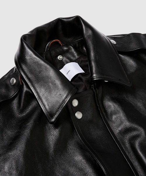 SUGARHILL(シュガーヒル)の「SHRINK LEATHER G-1 JACKET(その他アウター・メンズ・ブラック・2)」の9枚目の写真