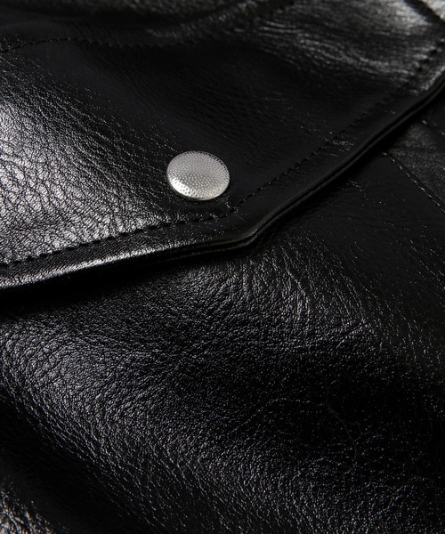 SUGARHILL(シュガーヒル)の「SHRINK LEATHER G-1 JACKET(その他アウター・メンズ・ブラック・2)」の18枚目の写真