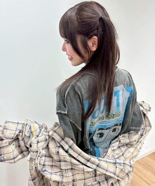 over print(オーバープリント)の「overprint/オーバープリント/別注pigment SHOPPER Tee(Tシャツ/カットソー・レディース・チャコールグレー・L/M/S/XL)」の11枚目の写真